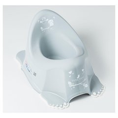 Горшок с антискользящим покрытием Tega OWLS Anti slip potty SO-001-106 grey (серый)