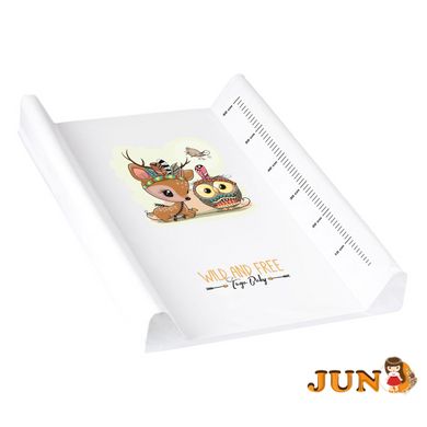 Повивальна дошка жорстка Tega WILD & FREE Changing Pad LITTLE DEER DZ-009-103-JELONEK white (білий)