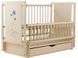 Ліжко Babyroom Ведмедик M-03 маятник, ящик, відкидний бік бук слонова кістка