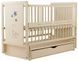Ліжко Babyroom Ведмедик M-03 маятник, ящик, відкидний бік бук слонова кістка