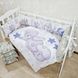 Комплект постельного белья Bonna Print в детскую кроватку с мишкой бирюза