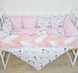 Комплект постільної білизни Bonna Elegance в дитяче ліжечко Зірки Рожевий
