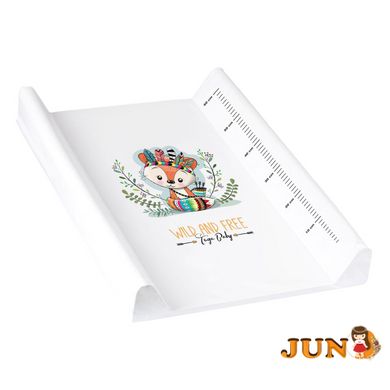 Повивальная доска жесткая Tega WILD & FREE Changing Pad LITTLE FOX DZ-009-103-LISEK white (белый)