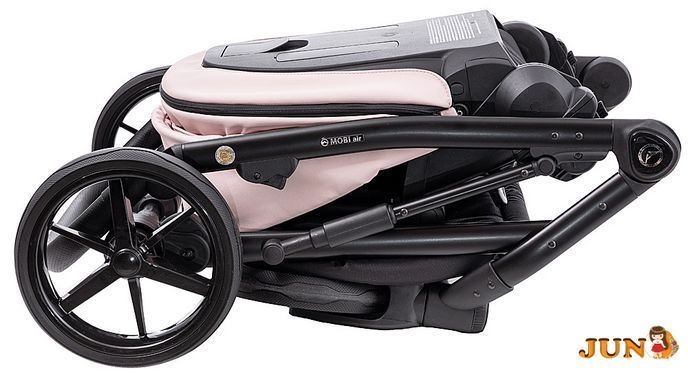 Коляска 2 в 1 Adamex Mobi Air Thermo New ECO SA-15 рожевий пудра