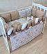 Комплект постільної білизни Bonna Elegance New в дитяче ліжечко Тваринки Коричневі
