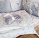 Комплект постільної білизни Bonna Mini Print в дитяче ліжечко Тедді Сірий