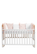 Детская кроватка AMELI с подвижной боковиной, без ящика, белый