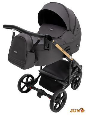 Коляска 2 в 1 Bair Onyx Soft OS-747 черный