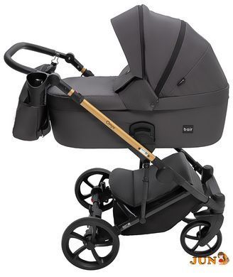 Коляска 2 в 1 Bair Onyx Soft OS-747 черный