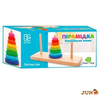 Дерев'яна іграшка Пірамідка