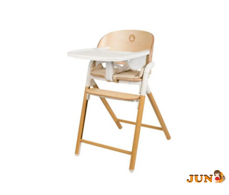 Стул для кормления Lionelo CELIA WHITE NATURAL WOOD