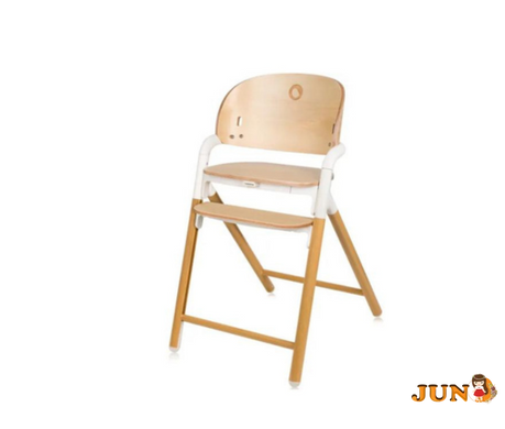 Стул для кормления Lionelo CELIA WHITE NATURAL WOOD
