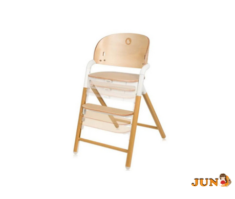 Стул для кормления Lionelo CELIA WHITE NATURAL WOOD