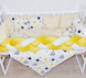Комплект постільної білизни Bonna Elegance в дитяче ліжечко Корона Жовтий