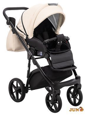 Коляска 2 в 1 графит Adamex Nola Eco SA-8