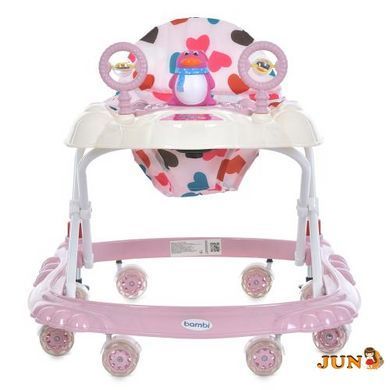 Ходунки Bambi M 3168 Світло-рожеві