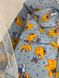 Комплект постільної білизни в дитяче ліжечко Qvatro Gold RG-08 малюнок блакитна (ведмедики сплять, місяць)