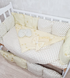 Комплект постільної білизни Bonna Eco в дитяче ліжечко Горох Жовтий