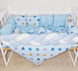 Комплект постільної білизни Bonna Elegance в дитяче ліжечко Сови Блакитний