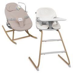 Стілець для годування Lionelo DALIA SET GREY STONE NATURAL