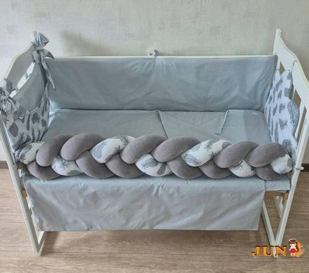 Комплект постельного белья Bonna Element в детскую кроватку Серый