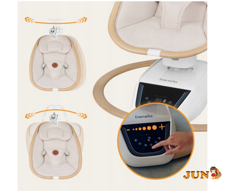 Кресло-качели Lionelo OLIVIA BEIGE NATURAL