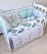 Комплект постельного белья Bonna Elegance New в детскую кроватку Оленя Мята