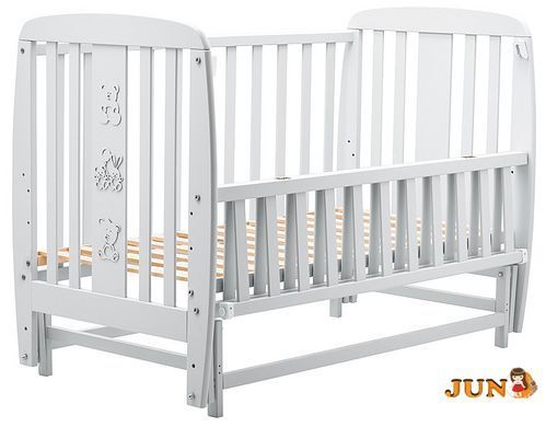 Ліжко Babyroom Друзі DDMO-02 маятник, відкидний бік бук сірий