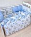 Комплект постільної білизни Bonna Elegance New в дитяче ліжечко Жирафка Блакитний