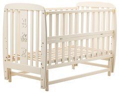 Ліжко Babyroom Друзі DDMO-02 маятник, відкидний бік бук слонова кістка