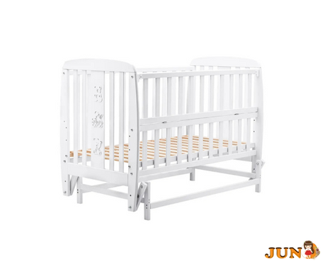 Ліжко Babyroom Друзі DDMO-02 маятник, відкидний бік бук Білий