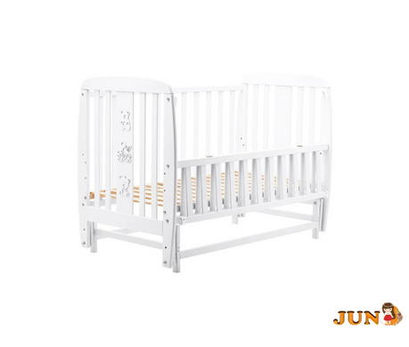 Ліжко Babyroom Друзі DDMO-02 маятник, відкидний бік бук Білий