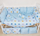 Комплект постільної білизни Bonna Eco в дитяче ліжечко Сови Блакитний