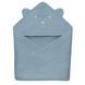 Полотенце Lionelo MUSLIN HOODED TOWEL, Голубой