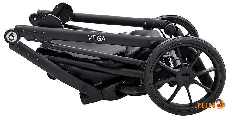 Коляска 2 в 1 Bair Vega ECO VE-47 темно-серый