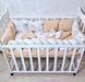 Комплект постельного белья Bonna Elegance New в детской кроватке Спящие звери Золотой Бежевый