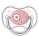 Пустышка круглая латексная Newborn baby 0-6 м Розовая