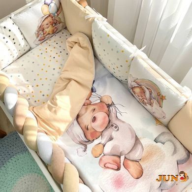 Комплект постільної білизни для новонародженого Ведмедики Гаммі бежевий