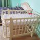 Детская кроватка для новорожденных, без ящика, натуральная