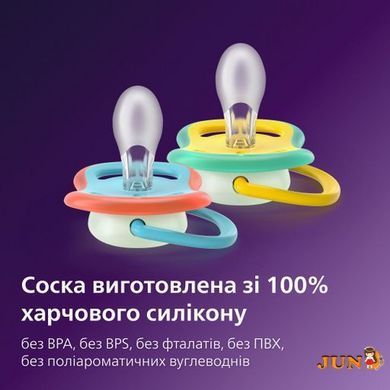 Пустышка Ultra Air Ночная, 18+м SCF376/32