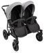 Коляска 2 в 1 для двойни Bair Sorento DUO BS-02 серый/графит