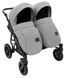 Коляска 2 в 1 для двойни Bair Sorento DUO BS-02 серый/графит