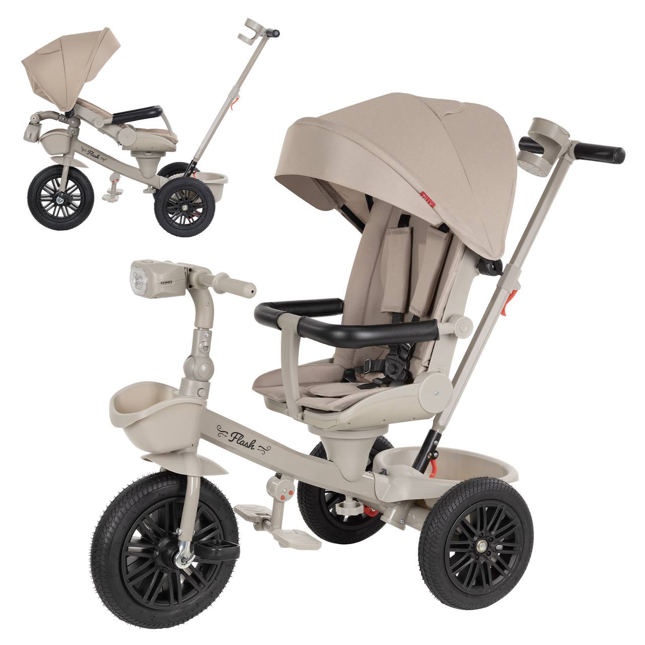 Велосипед триколісний TILLY FLASH T-3812 BEIGE