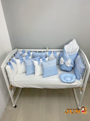 Комплект постільної білизни, в дитяче ліжечко. Блакитний