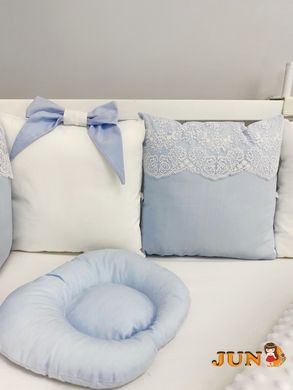 Комплект постільної білизни, в дитяче ліжечко. Блакитний