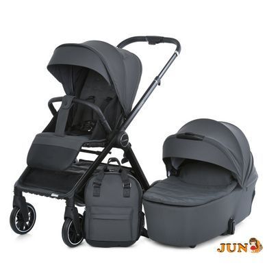 Коляска детская 2в1 ME 1126 GENESIS Asphalt Gray