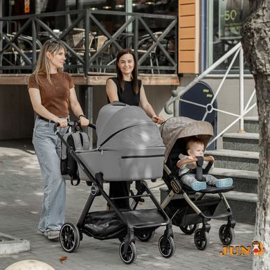 Коляска детская 2в1 ME 1126 GENESIS Asphalt Gray