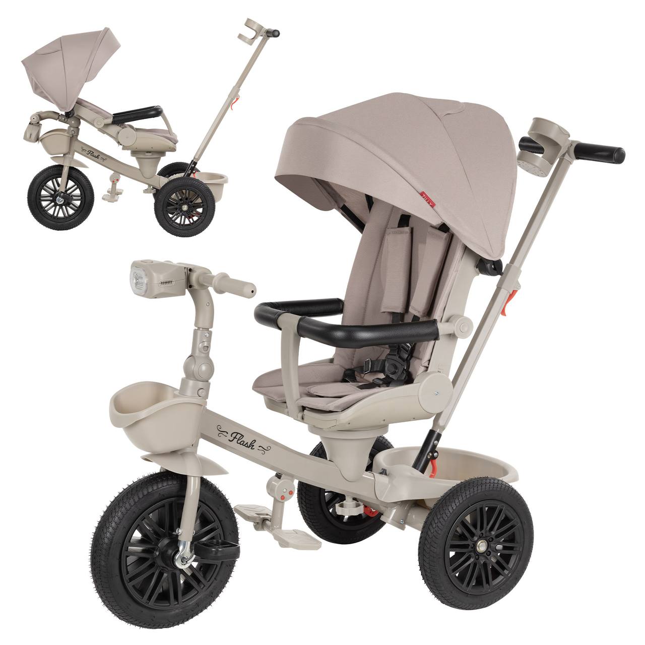 Велосипед триколісний TILLY FLASH T-3812 GREY