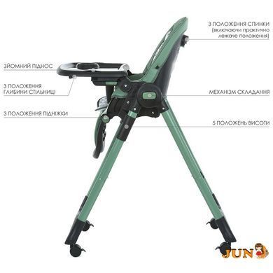 Стільчик для годування EL CAMINO ME 1037-B CRYSTAL Green