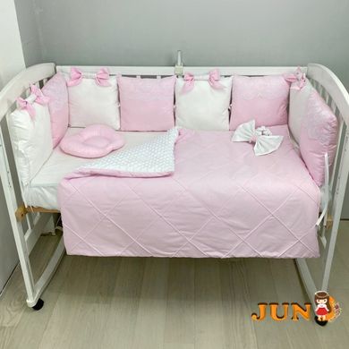 Комплект постільної білизни, в дитяче ліжечко. Рожевий